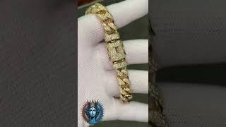 Golden armor cubic bracelet with diamonds [upl. by Pearlman]