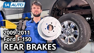 How to Replace Rear Brakes 20092011 Ford F150 [upl. by Fleisher]