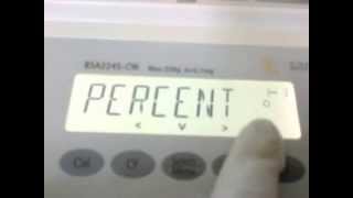 SARTORIUS BSA 224S CW  How to Change Basic weighing into Persent Application [upl. by Llertniuq]