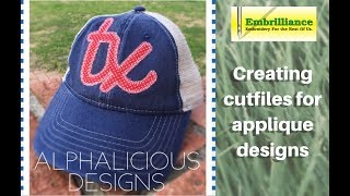 How to create applique cut files in Embrilliance Essentials [upl. by Guillema946]