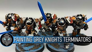 How to Paint Grey Knights Terminators [upl. by Ardnoyek174]