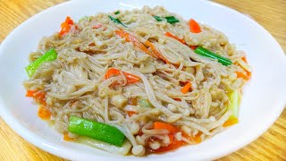 TERNYATA SEGAMPANG INI MASAK JAMUR ENOKI YANG ENAK [upl. by Kiele]