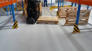 First time on a Bendi articulating Forklift2 [upl. by Rehpatsirhc]