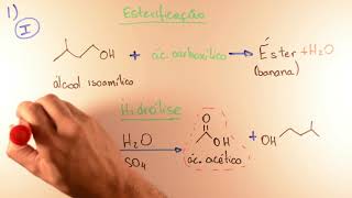 FUVEST 2018  Química Q01  Esterificação e Hidrólise  2ª Fase 3º dia  Aulas A Resolve [upl. by Nnayhs803]