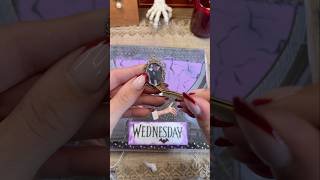 Wednesday Scrapbook 💜 wednesday netflix asmr scrapbook fyp [upl. by Derte]