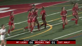 Peters Township High School Girls Soccer vs Mt Lebanon  October 7 2024 [upl. by Akcira]