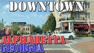 Alpharetta  Georgia  4K Downtown Drive [upl. by Annoel]