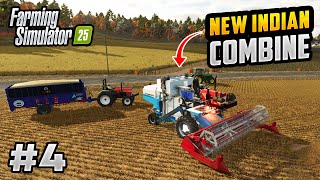 New Tractor and Eicher Combine FS25  New Swaraj 855  Soybean Di Kheti  fs25 gameplay 4 [upl. by Aligna]