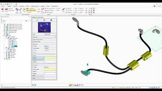 quotCreo Cablingquot tip 4 How to create pneumatic hoses through virtual clamps [upl. by Iphigeniah]