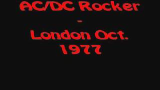 ACDC  Rocker Live oct27 1977  London [upl. by Nahtanod]