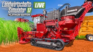 LS 17 PLATINUM EDITION Zuckerrohrente mit HighTechMaschinen LandwirtschaftsSimulator 17 [upl. by Eniger]