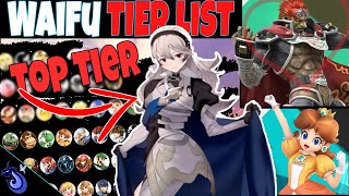 The ULTIMATE Waifu Tier list but its Smash Brothers Ultimate [upl. by Parthinia90]