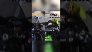 Yamaha R1M vs Kawasaki ZX10R 😱r1m zx10r superbike [upl. by Adnilim831]