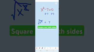 Not factorable no problem math mathshorts algebra quadratic equations [upl. by Ecadnarb]