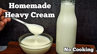 How to Make Heavy Cream from MILK at Home  Just 1 Ingredient [upl. by Clementia177]