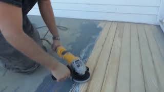 Diamabrush deck paint removal CQS Omaha Ne [upl. by Dirgni474]