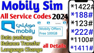 Mobily Sim all Code। Mobily Sim all service code। Mobily all Usefull Code। Mobily Sim net package। [upl. by Georg139]