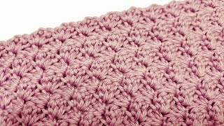 Crochet Easy Stitch For Blankets Scarfs and More  Crochet Blanket Stitch [upl. by Lekcim272]