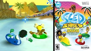 Sled Shred featuring the Jamaican Bobsled Team  Wii Gameplay [upl. by Uzziel366]