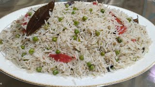 Khushbudar White Matar Pulao Recipe  Veg Pulao Recipe l ow cost food  Simple Matar Pulao [upl. by Cj236]