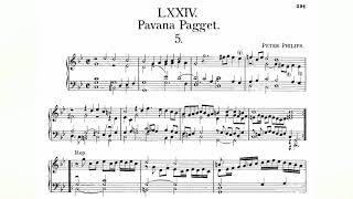 Peter Philips  Pavana Pagget FVB 74 Fitzwilliam Virginal Book Vol 1 No 74 audiosheet music [upl. by Nwavahs]