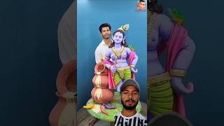 🦚Natkhat Krishna Ji Makhan Chor🙏 🌏 song makhanchor clayart shorts natkhat krishna video [upl. by Grayson]