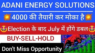 Adani energy solutions share latest news today Adani Energy Solutions stock news today Adani share [upl. by Ahsennek]