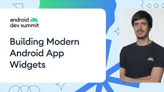 Building modern Android app widgets [upl. by Nohsyt]