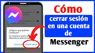 Cómo cerrar sesión en Messenger 2024 cerrar sesión en la cuenta de Facebook Messenger [upl. by Meara]