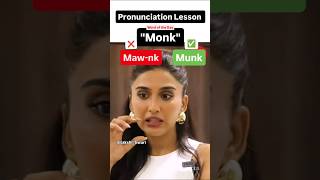 How NOT to pronounce the word  Monk english pronunciation uk us spokenenglish [upl. by Nimocks]