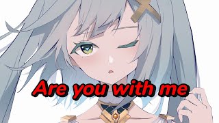 Lucy 🎶 NIGHTCORE ⇾are you with me lyrics lost frequencies edm song 🎶 [upl. by Aihsela]