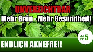 UNVERZICHTBAR Mehr GRÜN  Mehr GESUNDHEIT ENDLICH AKNEFREI 5 [upl. by Anikal]