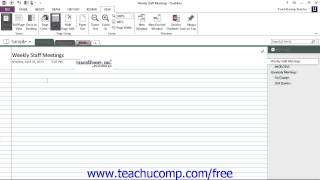 OneNote 2013 Tutorial The Ribbon Microsoft Training Lesson 13 [upl. by Festatus250]