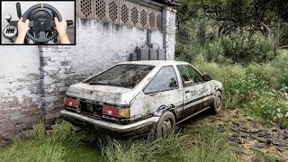 Forza Horizon 5 Rebuilding Initial D Toyota AE86  Thrustmaster TX Gameplay [upl. by Accebor134]