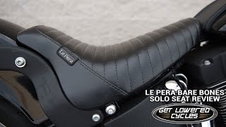 Le Pera Bare Bones Solo Seat Review  GetLoweredcom [upl. by Doownyl]