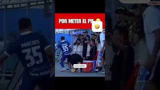 Whyyyy 🥵 red card dribble funny goalplayer soccer [upl. by Keffer]