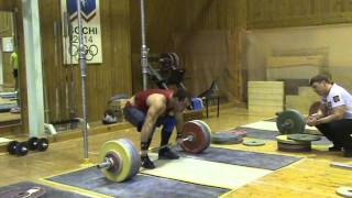 Weightlifting Vasiliy Polovnikov amp Vladimir Safonov clean 200kg x 3 032014 [upl. by Lirrehs]