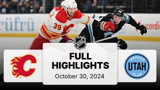 NHL Highlights  Flames vs Utah Hockey Club  October 30 2024 [upl. by Akierdna]