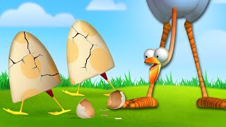 Gazoon EggShaped  Funny Animals Cartoons by HooplaKidz TV [upl. by Orimisac286]