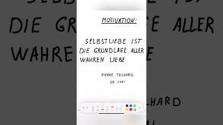 „Selbstliebe ist die Grundlage aller wahren Liebe » – Pierre Teilhard de Chardin [upl. by Audri7]