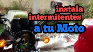 Como instalar intermitentes a tu moto  Suzuki GN 125 [upl. by Sharleen]