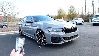 2021 BMW M550i xDrive Start Up Exhaust Test Drive and Review [upl. by Nosle]