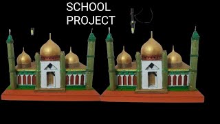 masjid model for school projectmasjid working model making with cardbord [upl. by Philipps946]