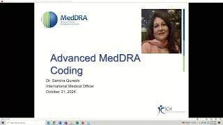 2024 10 31 Advanced MedDRA Coding [upl. by Weig338]