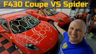 Ferrari F430 Coupe VS F430 Spider  Which do YOU Like More [upl. by Grata]