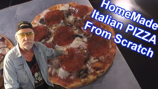 Homemade Italian Pizza From Scratch [upl. by Starlin]