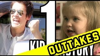 Outtakes Kid History quotPunching Carsquot Episode 1 Bloopers [upl. by Treat]