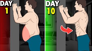 Turn Your Belly Fat Into ABS With This Standing Wall Exercises [upl. by Ahsilrac17]