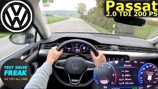 2023 Volkswagen Passat 20 TDI Variant 4Motion 200 PS COUNTRY ROAD POV with Fuel Consumption [upl. by Aronael851]