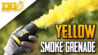 EG18  Yellow Smoke Grenade  Big Smoke Bomb  Smoke Effect [upl. by Arjun412]